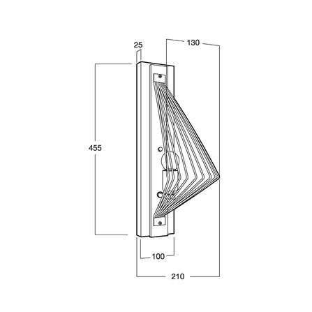 ไฟกิ่งภายใน L&E 01-03098 สีดำ/น้ำตาล 1 หัว_2