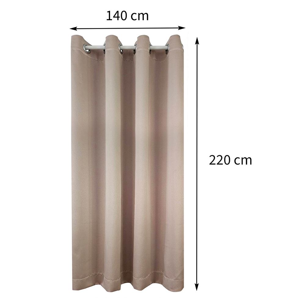 ผ้าม่านEYELET HOME LIVING STYLE MALINE UV 140X220 ซม. สีครีม