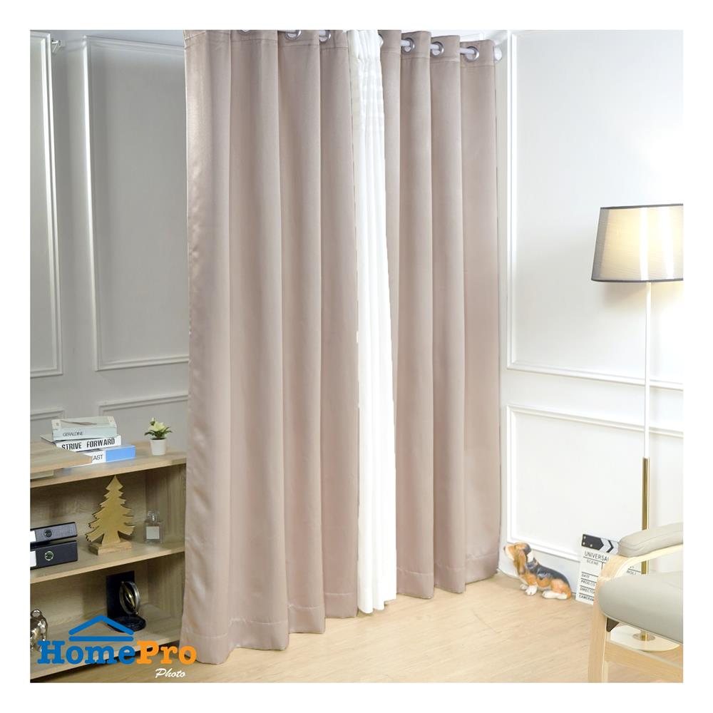 ผ้าม่านEYELET HOME LIVING STYLE MALINE UV 140X220 ซม. สีครีม