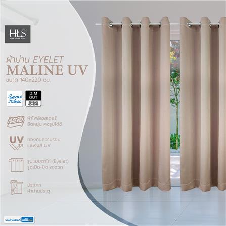 ผ้าม่านEYELET HOME LIVING STYLE MALINE UV 140X220 ซม. สีครีม_4