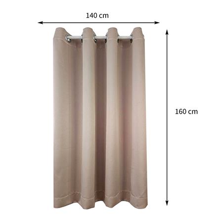 ผ้าม่าน EYELET HOME LIVING STYLE MALINE UV 140X160 ซม. สีครีม_5