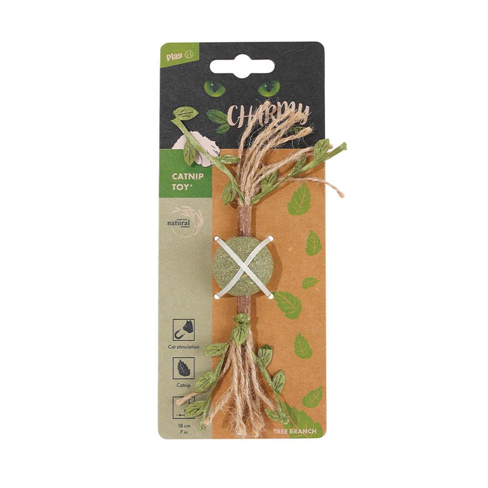 ลูกแคทนิป M-PETS CHARMY CATNIP TREE BRANCH สีเขียว