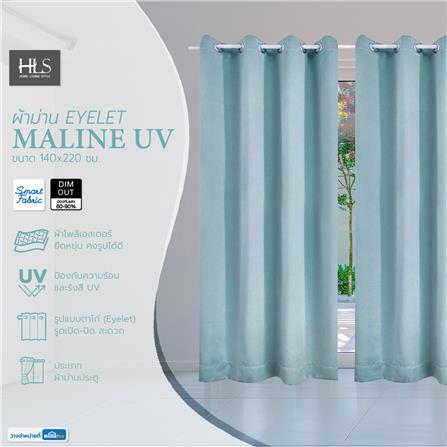ผ้าม่านEYELET HOME LIVING STYLE MALINE UV 140X220 ซม. สีเขียว_3