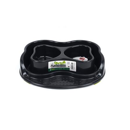 ชามอาหารสัตว์เลี้ยง M-PETS DOG ECO HEART BOWL 500 มล. 2 ช่อง_0