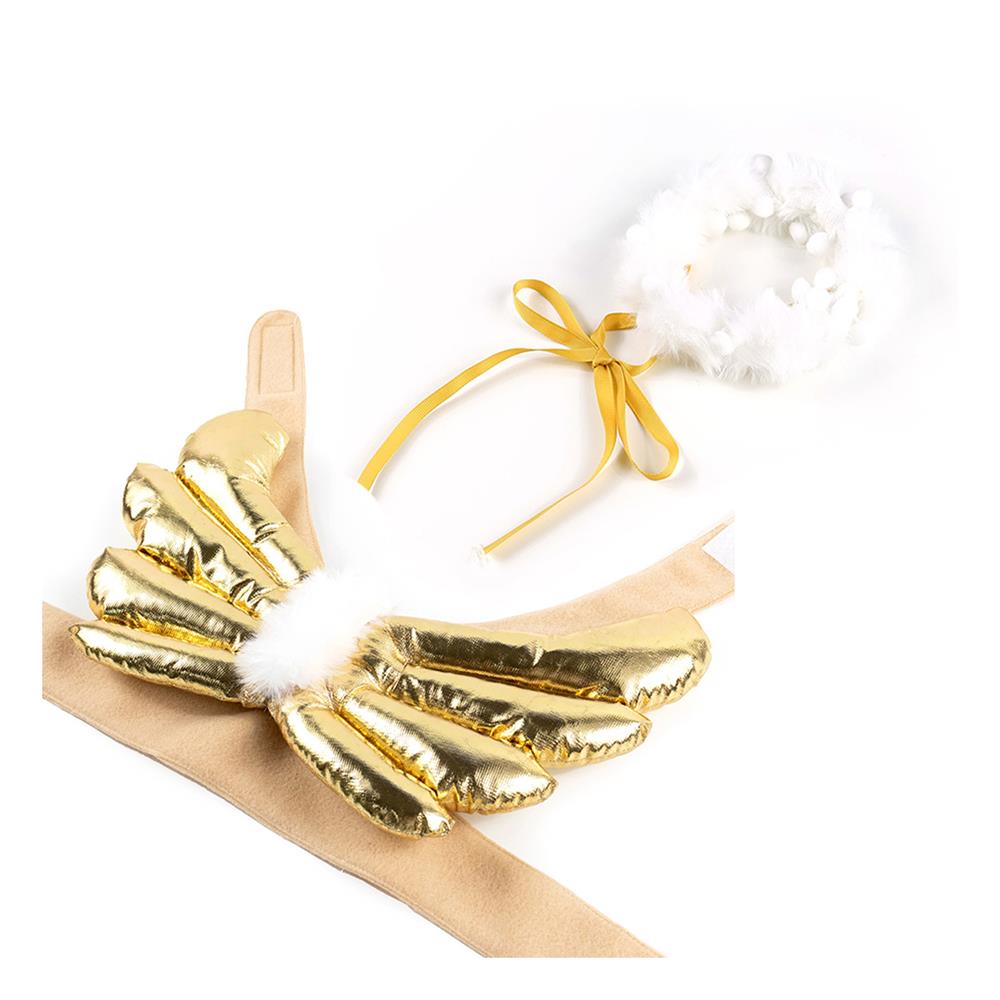 ปีกและที่คาดหัวสัตว์เลี้ยง CLAWSET SET CUPID WINGS MY LOVE ไซซ์ M