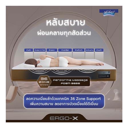 ที่นอน 5 ฟุต MIDAS ERGO-X พร้อมหมอนหนุน 2 ชิ้น_9