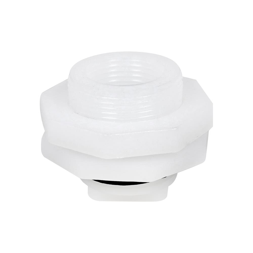 ข้อต่อเข้าแท็งก์น้ำ DEXZON 1 นิ้ว สีขาว