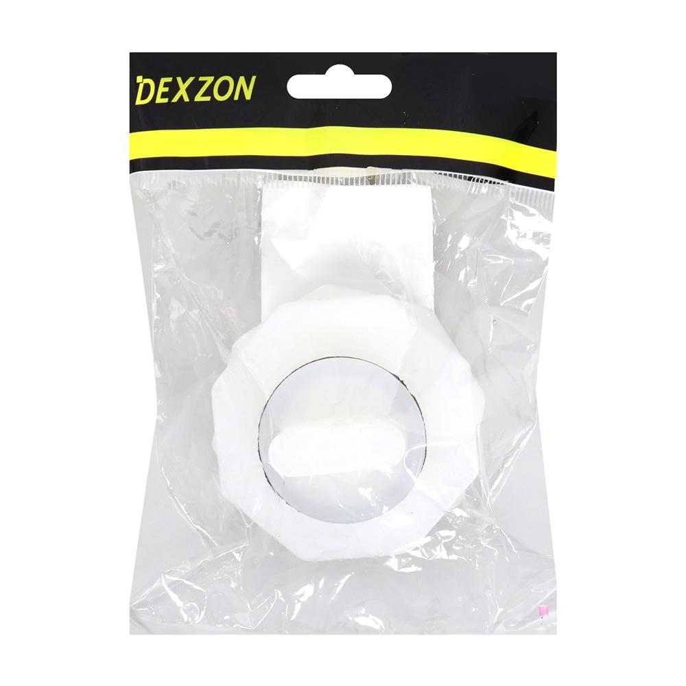 ข้อต่อเข้าแท็งก์น้ำ DEXZON 1 นิ้ว สีขาว