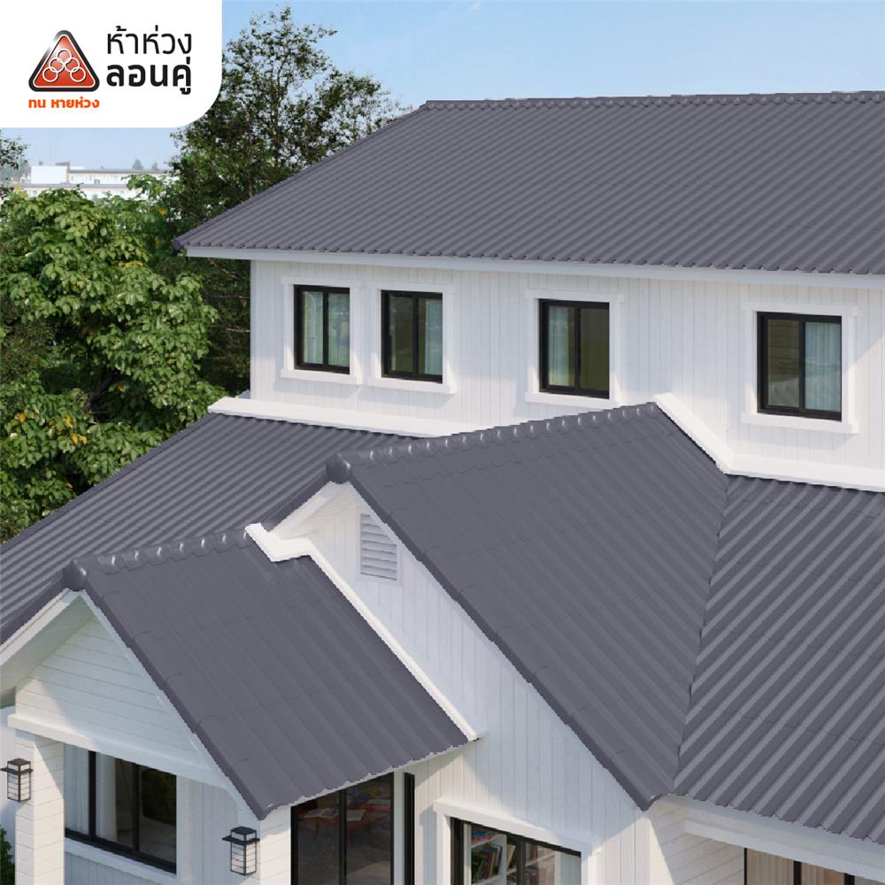 ครอบ 3 ทาง Y ตราห้าห่วง 42X47X16.5 ซม. สีมิดไนท์เกรย์