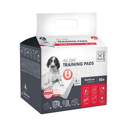 แผ่นรองฉี่สุนัข M-PETS ALL DAY 33x45 ซม. 50 ชิ้น_0