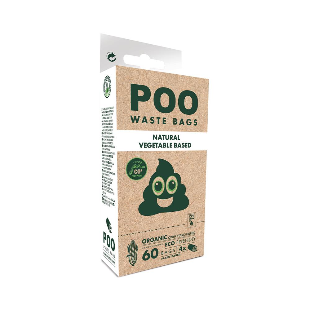 ถุงเก็บมูลสัตว์เลี้ยง M-PETS POO WASTE BAGS 60 ชิ้น