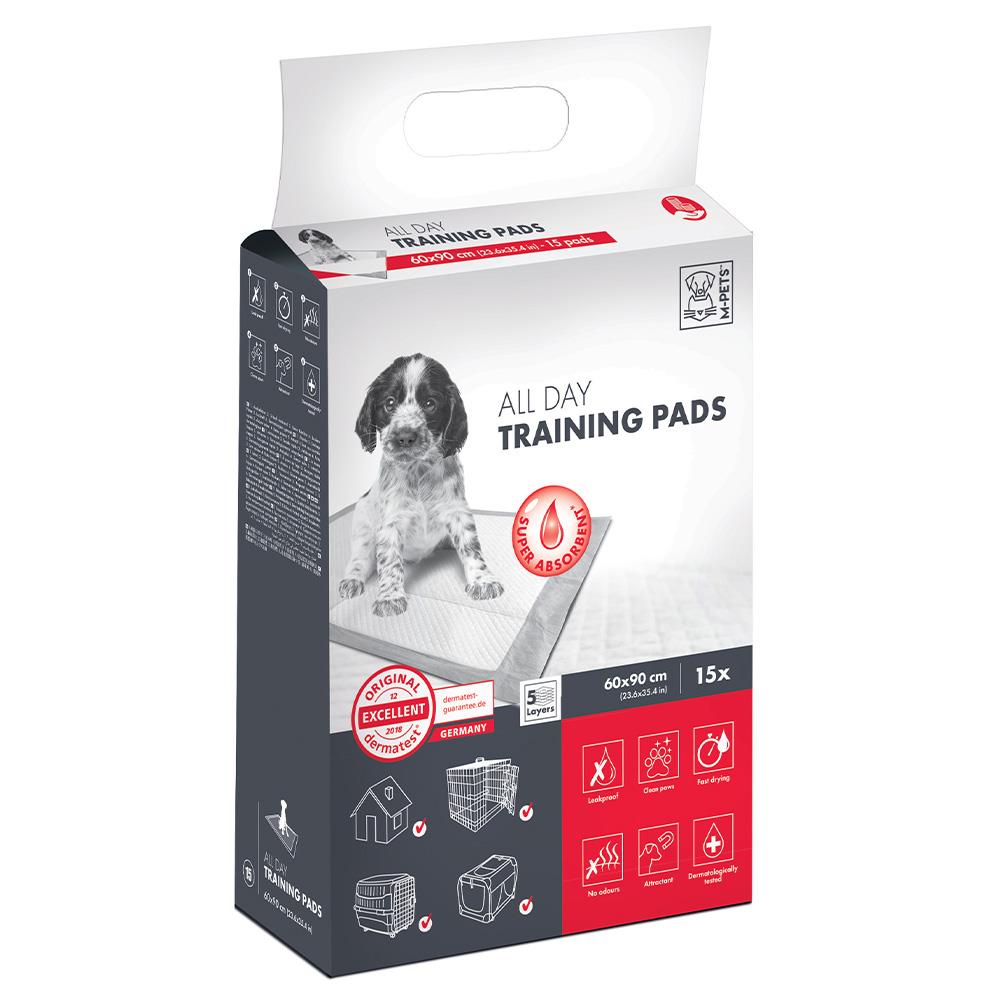แผ่นรองฉี่สุนัข M-PETS ALL DAY 60x90 ซม. 15 ชิ้น