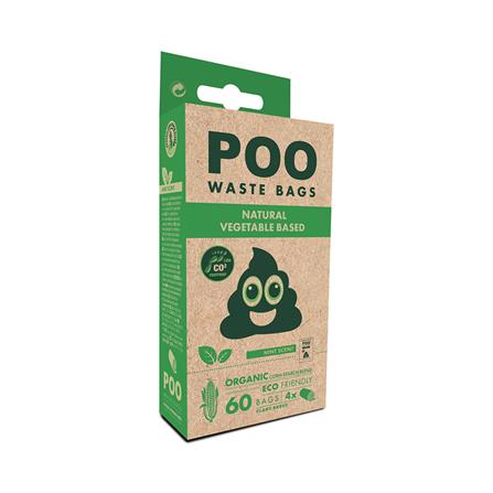 ถุงเก็บมูลสัตว์เลี้ยง M-PETS POO WASTE BAGS กลิ่นมิ้นท์ 60 ชิ้น_0