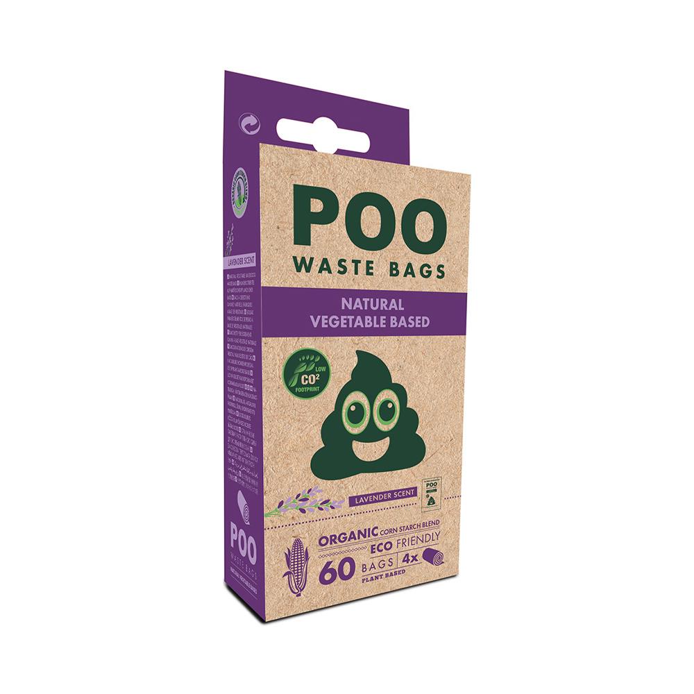 ถุงเก็บมูลสัตว์เลี้ยง M-PETS POO WASTE กลิ่นลาเวนเดอร์ 60 ชิ้น