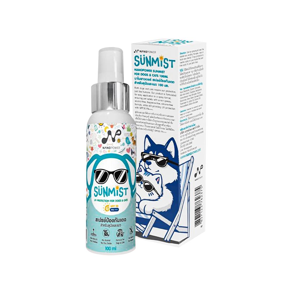 สเปรย์ป้องกันแดดสำหรับสุนัขและแมว NANO POWER SUN MIST 100 มล.