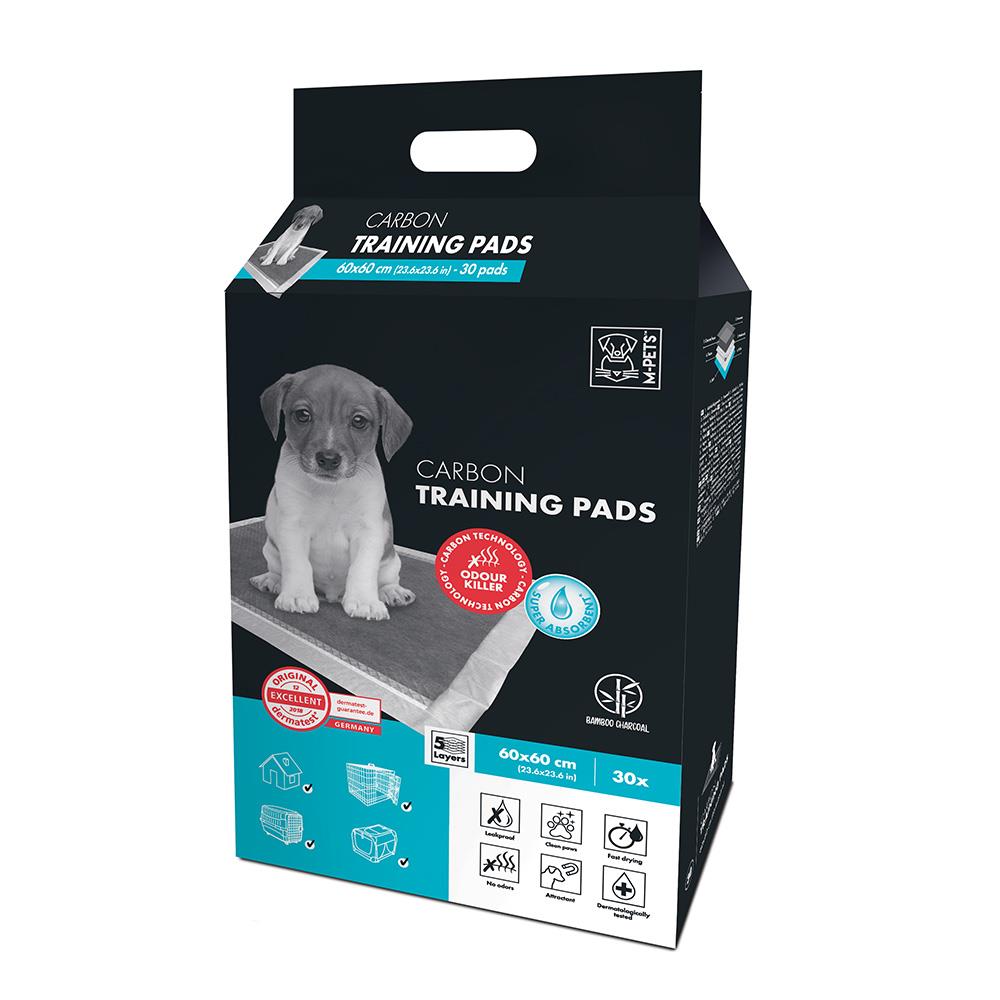 แผ่นรองฉี่สุนัข M-PETS CARBON PADS 60X60 ซม. 30 ชิ้น
