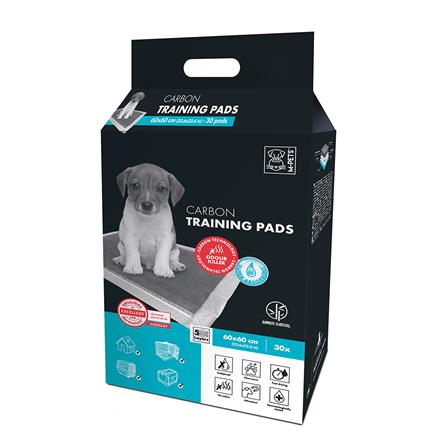 แผ่นรองฉี่สุนัข M-PETS CARBON PADS 60X60 ซม. 30 ชิ้น_0