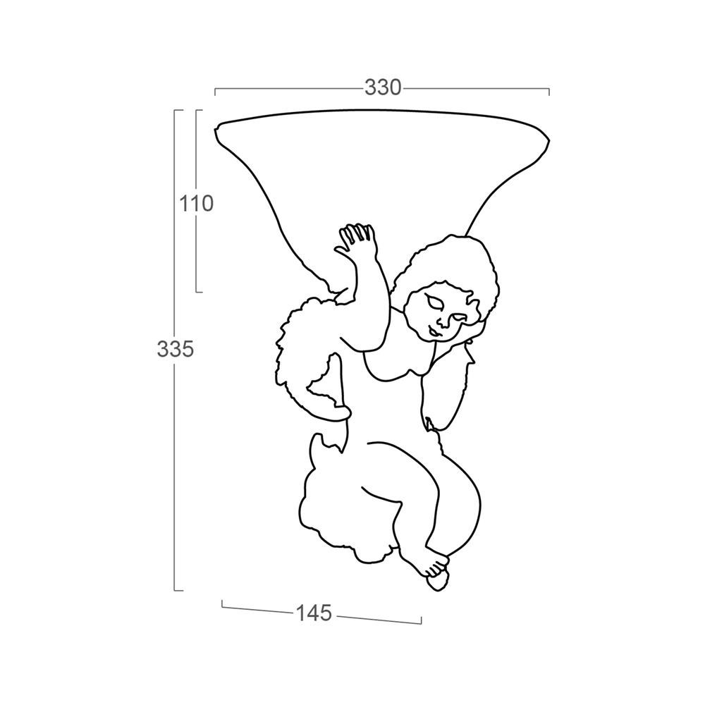 ไฟกิ่งภายใน LUMAX 01-02243 สีส้ม/ทอง 1 หัว