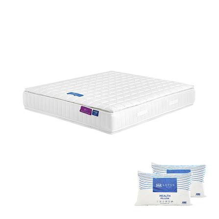 ที่นอน 5 ฟุต LOTUS CHARTO พร้อมหมอนหนุน 2 ชิ้น