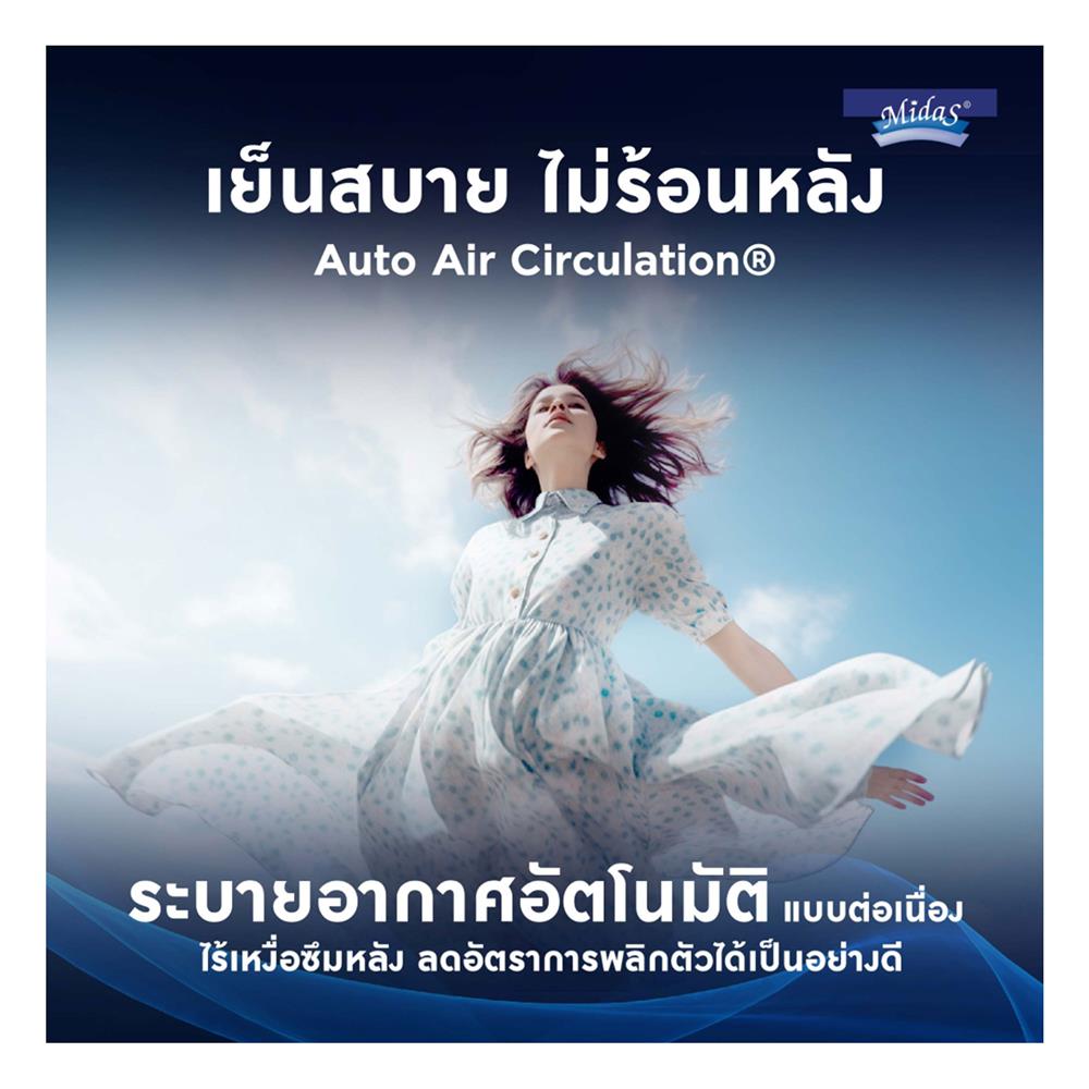 ที่นอน 5 ฟุต MIDAS FREEDOM PLUS พร้อมหมอนหนุน 2 ชิ้น