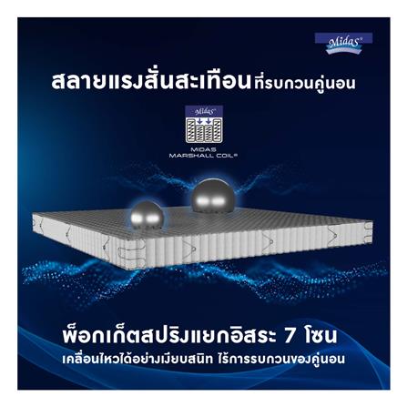 ที่นอน 5 ฟุต MIDAS FREEDOM PLUS พร้อมหมอนหนุน 2 ชิ้น_9