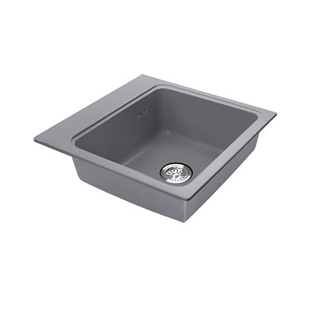 ซิงค์ฝัง 1 หลุม AXIA METALLICA 56 สีเทา_1