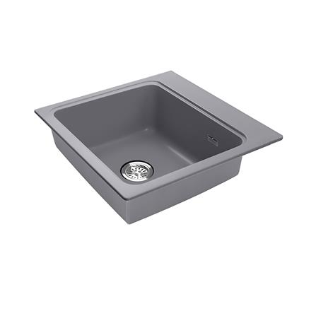 ซิงค์ฝัง 1 หลุม AXIA METALLICA 56 สีเทา_2