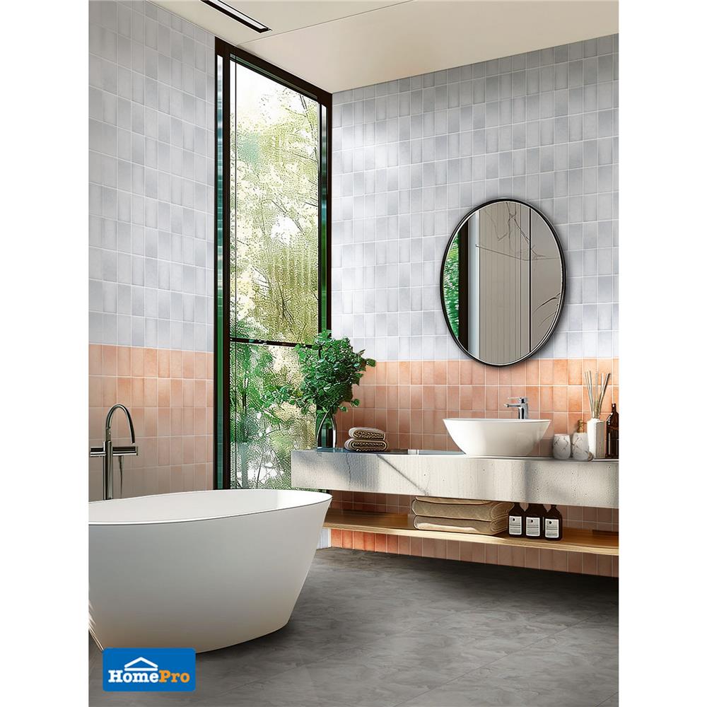 กระเบื้องผนัง 10x16 นิ้ว DURAGRES ซิมม่อนส์ เกรย์ A 1 ตร.ม.