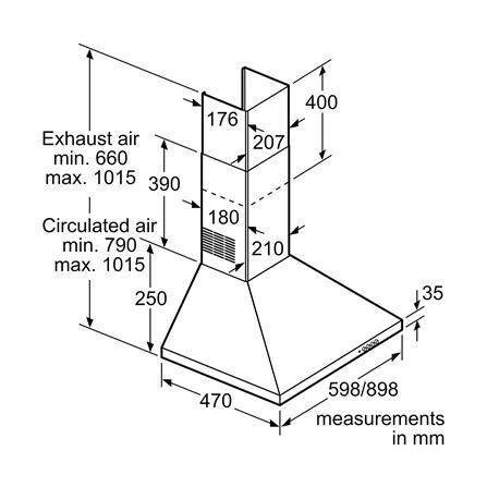 เครื่องดูดควันกระโจม BOSCH DWP64CC60T 60 ซม._2