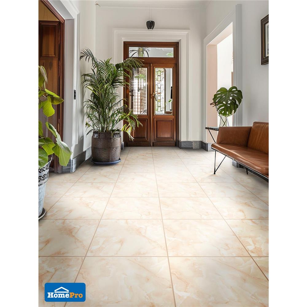 กระเบื้องพื้น 18x18 นิ้ว TARA เฮเซล เบจ PM 1 ตร.ม.