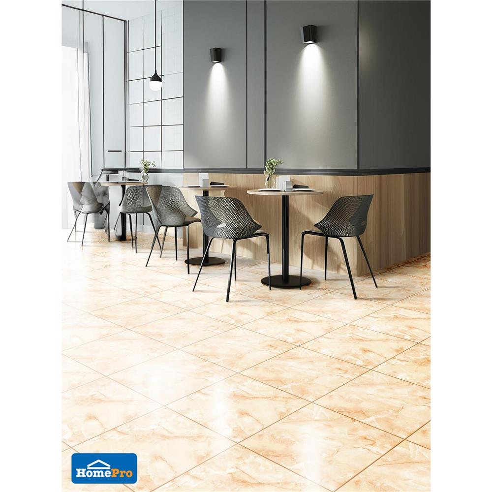 กระเบื้องพื้น 18x18 นิ้ว TARA เฮเซล เบจ PM 1 ตร.ม.