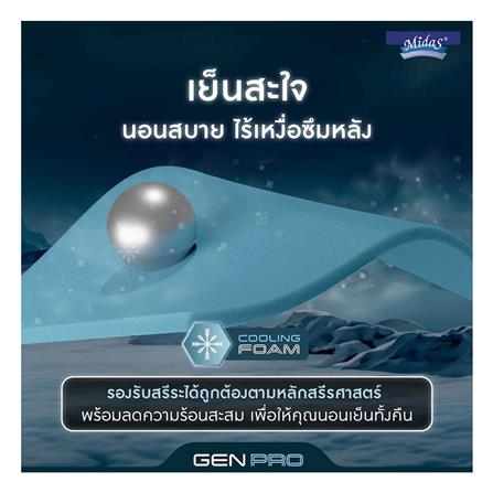 ที่นอน 3.5 ฟุต MIDAS GEN PRO พร้อมหมอนหนุน 1 ชิ้น_6