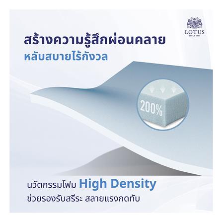 ที่นอน 5 ฟุต LOTUS PRECISE II สีน้ำเงิน พร้อมหมอนหนุน 2 ชิ้น_7