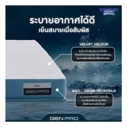 ที่นอน 5 ฟุต MIDAS GEN PRO พร้อมหมอนหนุน 2 ชิ้น_5