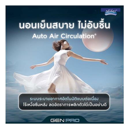 ที่นอน 5 ฟุต MIDAS GEN PRO พร้อมหมอนหนุน 2 ชิ้น_11