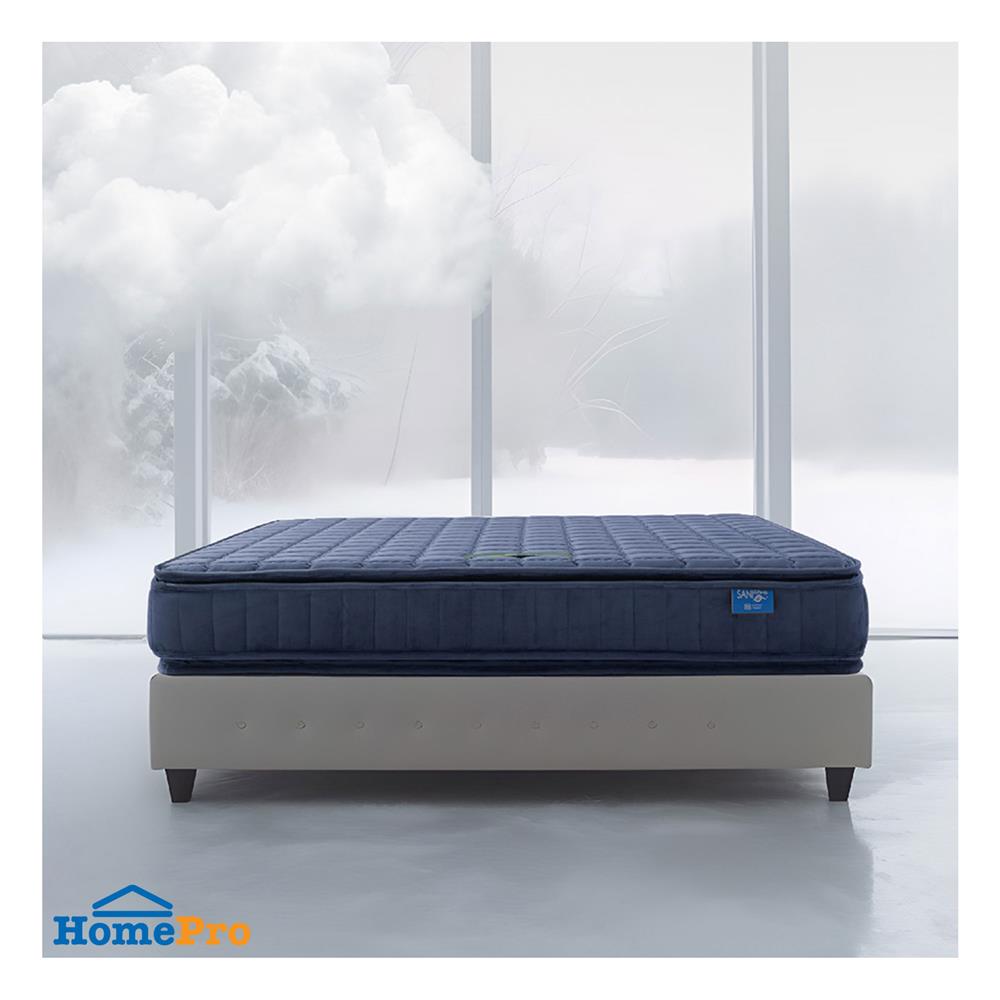 ที่นอน 6 ฟุต LOTUS PRECISE II สีน้ำเงิน พร้อมหมอนหนุน 2 ชิ้น