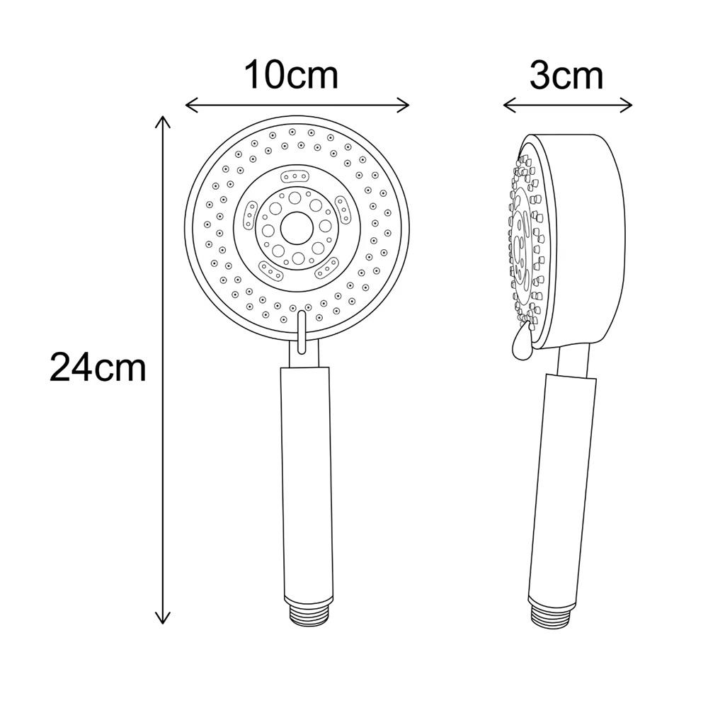 ชุดฝักบัวพร้อมราวเลื่อน RASLAND STN-2024-RAIL สีเงิน