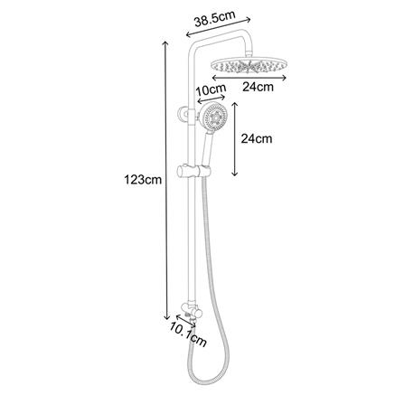 ฝักบัว RAIN SHOWER RASLAND F631-SS3663_10