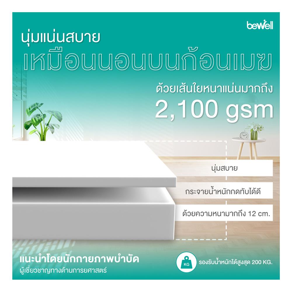 แผ่นรองนอน 5 ฟุต BEWELL CLOUDFILL PLUS