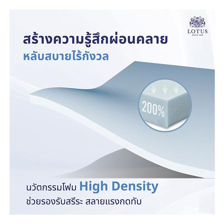 ที่นอน 6 ฟุต LOTUS PRECISE II สีน้ำตาล พร้อมหมอนหนุน 2 ชิ้น_7