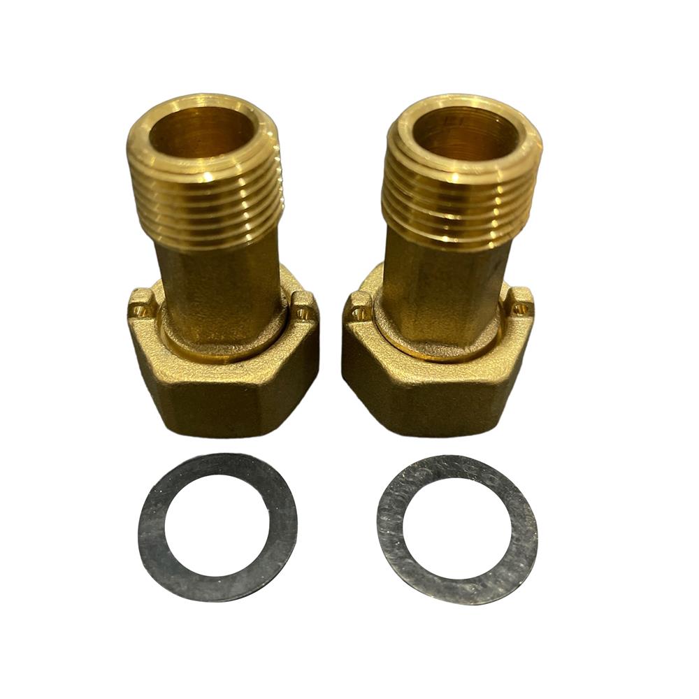 ข้อต่อมิเตอร์น้ำทองเหลือง CITY 3/4 นิ้วX1/2 นิ้ว