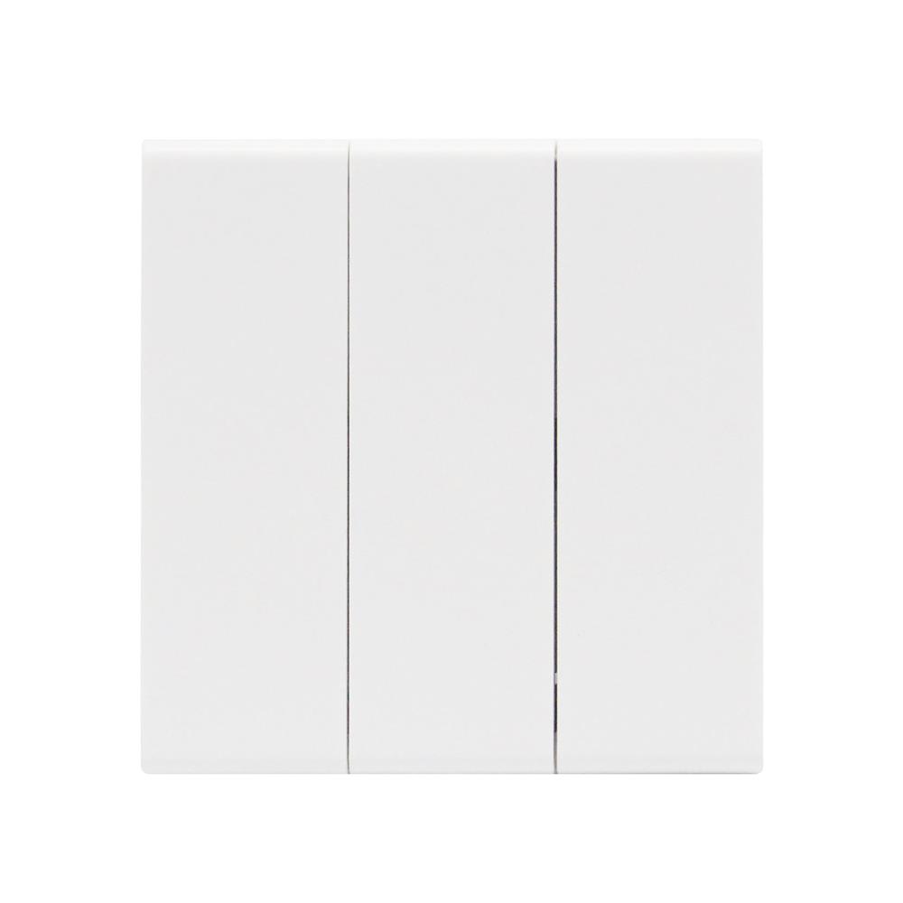 ชุดสวิตซ์ 1 ทาง 3 ช่อง SAHN D031-WHM สีขาวด้าน_1