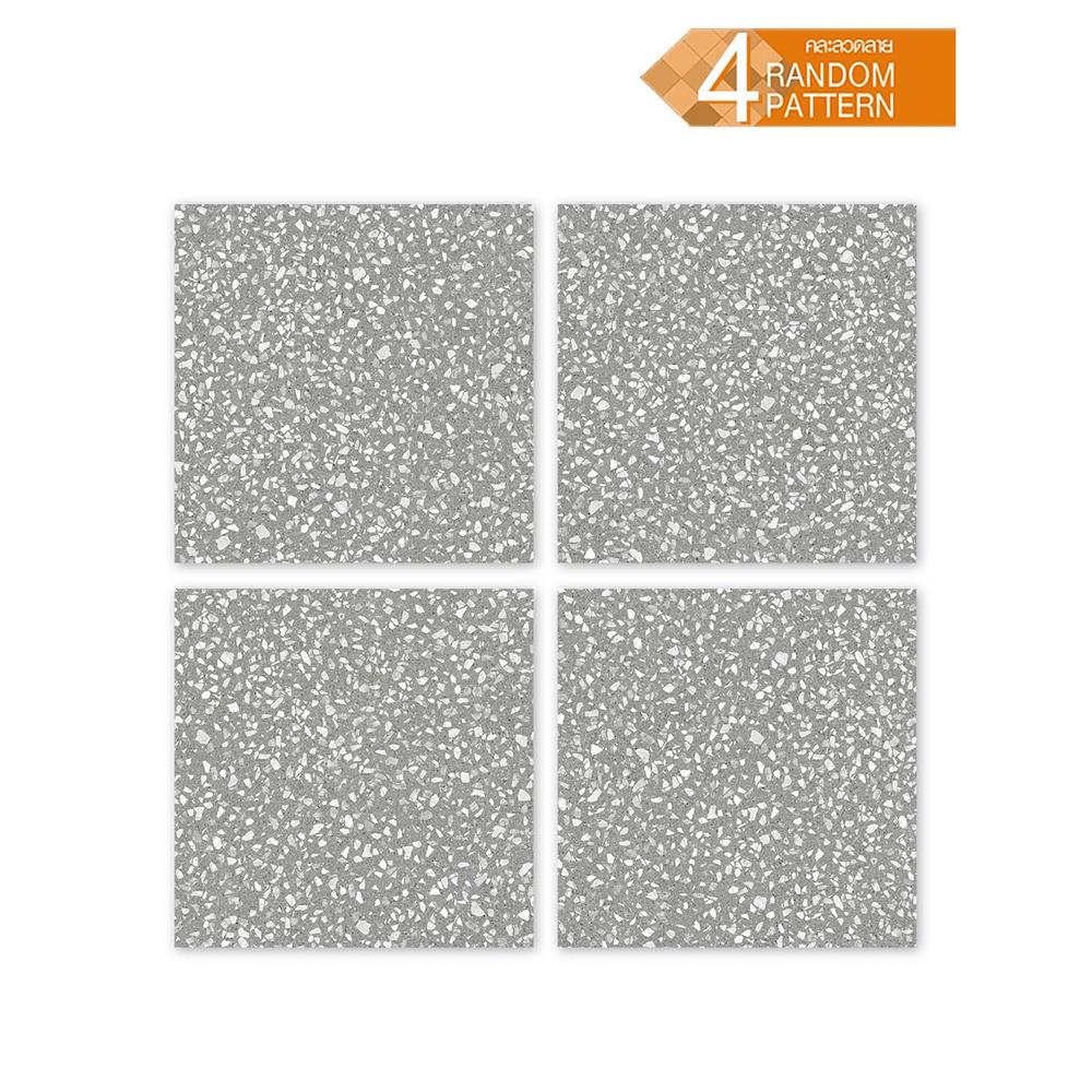 กระเบื้องพื้น 60x60 ซม. CERGRES โพลกาโซ่ เกรย์ A 1.44 ตร.ม.