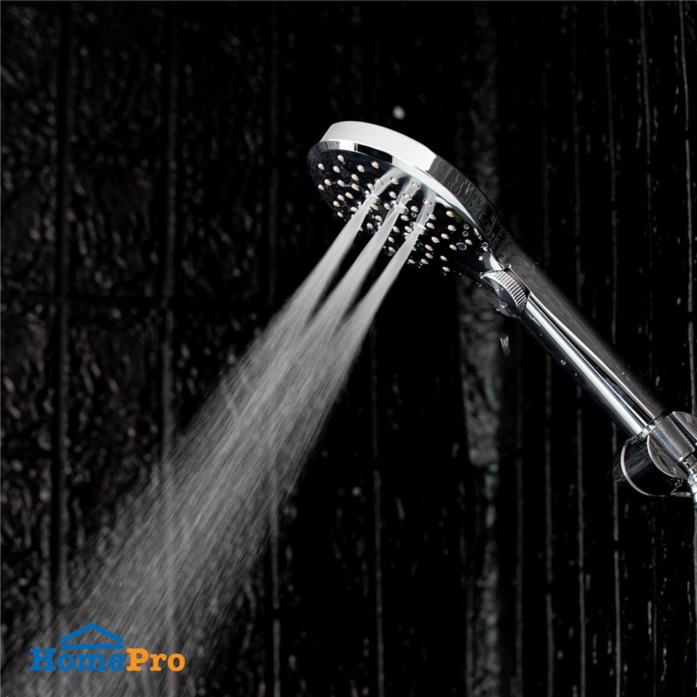 ชุดฝักบัวสายอ่อน 3 ระดับ RASLAND RA D412-UFO สีโครม