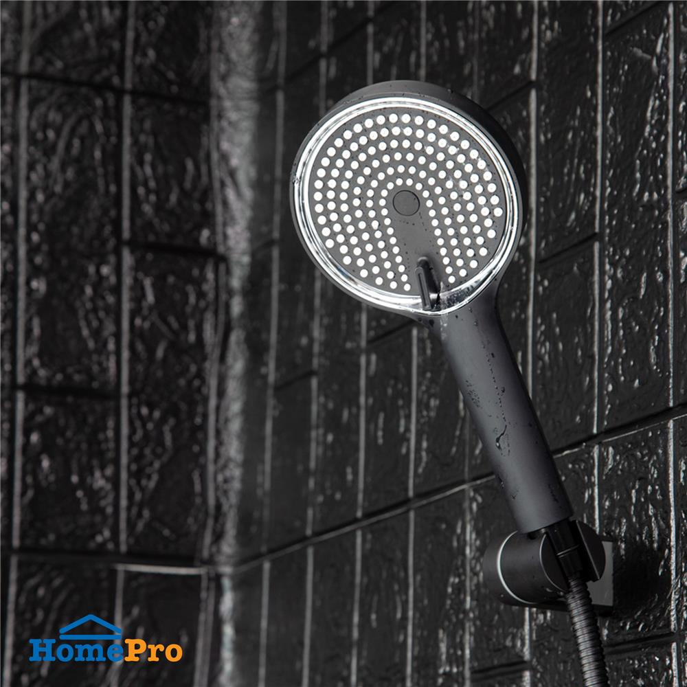 ชุดฝักบัวสายอ่อน 5 ระดับ RASLAND RA D414-BLACK สีดำ