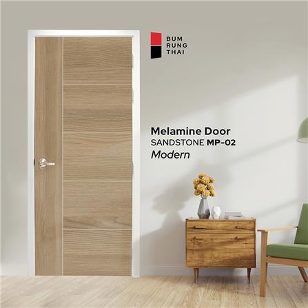 ประตูเมลามีนสั่งตัดพิเศษ BUMRUNGTHAI ลายไม้ โมเดิร์น_1