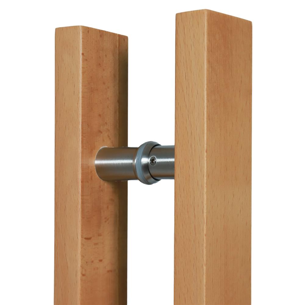 มือจับประตู แบบดึง AZLE HDW06A-24 24 นิ้ว สีไม้บีช