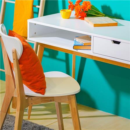 เก้าอี้ทานข้าว KONCEPT VERI 19205650 สีลินด์เบิร์ก/ขาว_4