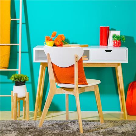 เก้าอี้ทานข้าว KONCEPT VERI 19205650 สีลินด์เบิร์ก/ขาว_5