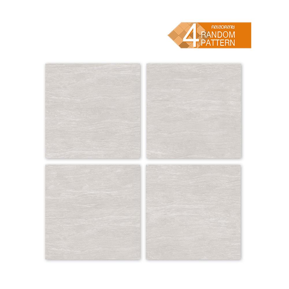 กระเบื้องพื้นพอร์ซเลน 60x60 ซม. CERGRES ทเวนเต้ เทาอ่อน A 1.44 ตร.ม.